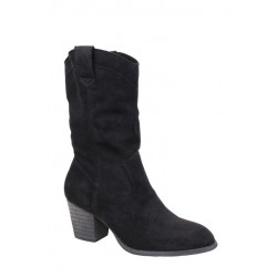 Boots Noires Cow-boy